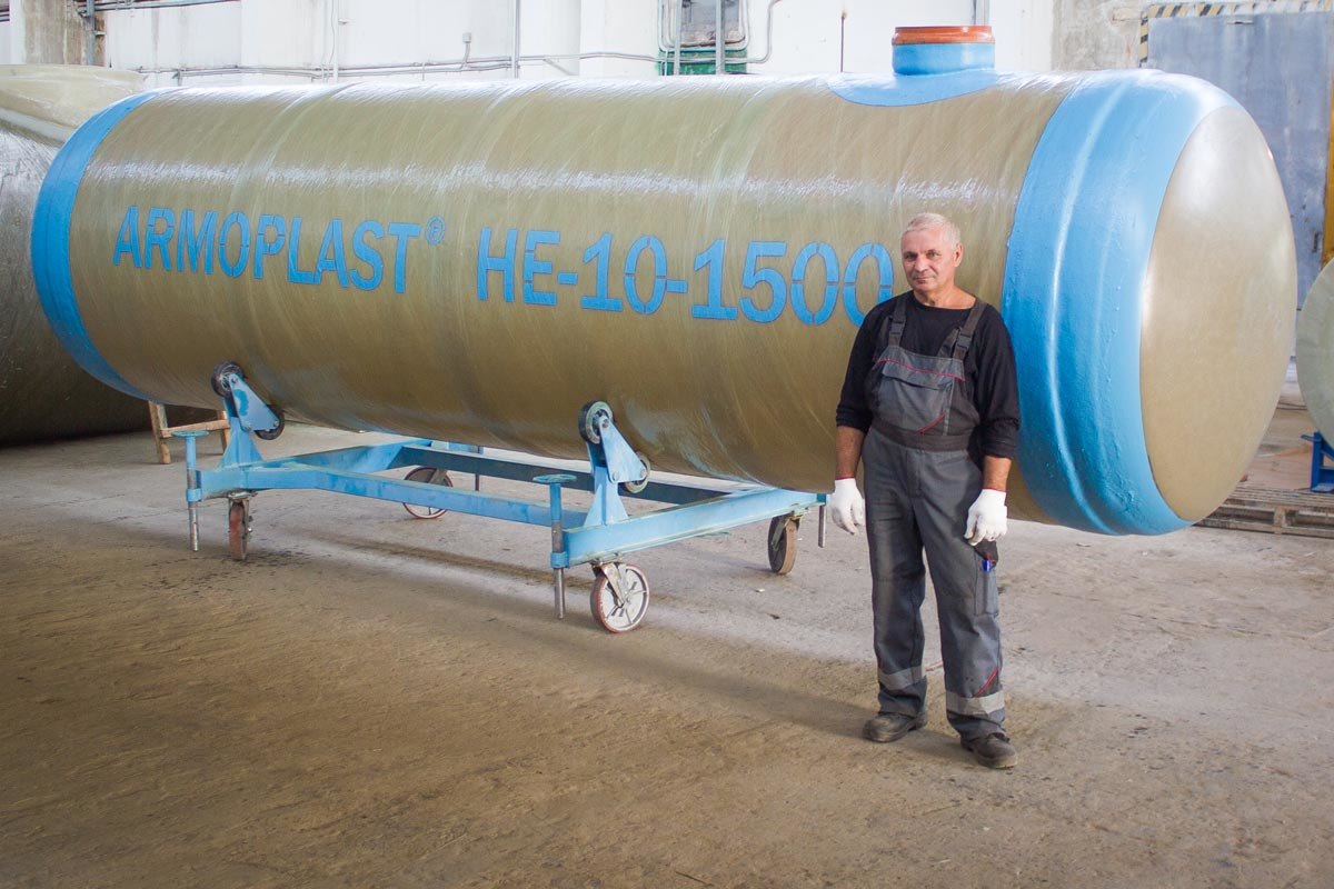 Накопительный резервуар Armoplast HE-10-1500