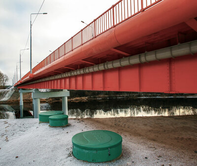 Производство ливневых очистных сооружений Векса для моста через р. Моша